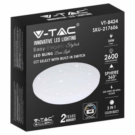PLAFONIERA LED 24W 35CM 3 IN 1 - MODEL STELUTE [10]
