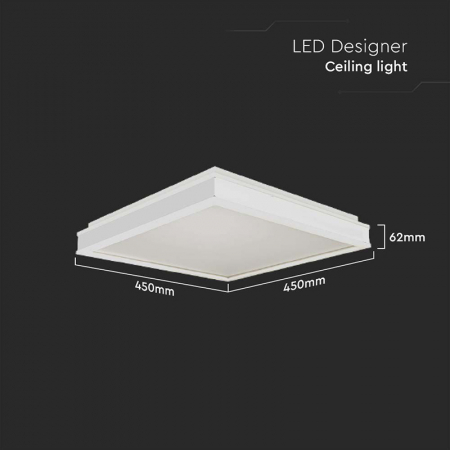 Plafoniera led 24w 3in1 - alb [2]