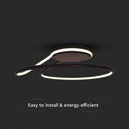 Plafoniera LED 24W 3in1 - negru [3]