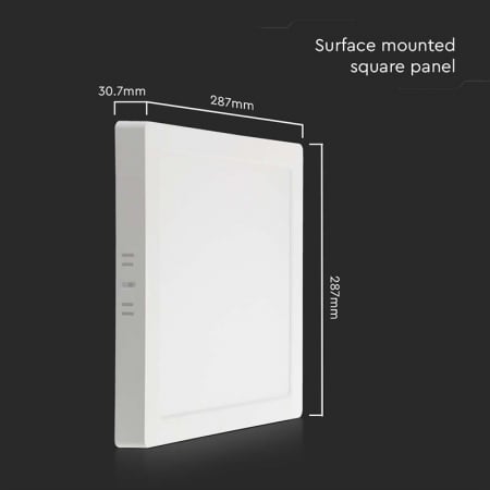 PLAFONIERA LED 24W 6500K ALB RECE - ALB [3]
