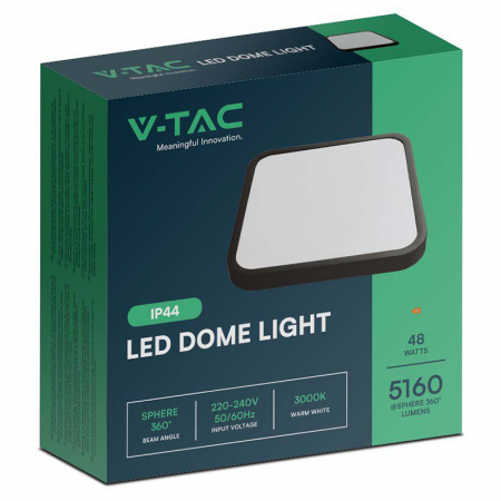 Plafoniera LED, 48W, IP44, 4000K, alb neutru, negru, V-TAC, SKU-76491 [2]