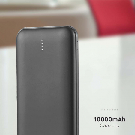 POWER BANK 10000MAH CU CABLU 30CM TIP C - NEGRU [6]
