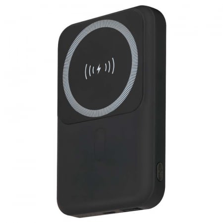 POWER BANK 10000MAH CU INEL MAGNETIC INCARCARE WIRELESS - NEGRU [1]