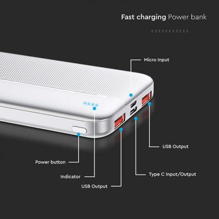 POWER BANK 10000MAH FAST CHARGE - ALB [3]
