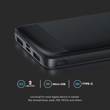 POWER BANK 10000MAH FAST CHARGE - NEGRU [5]