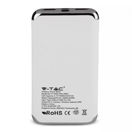 POWER BANK 10000MAH INCARCARE WIRELESS - ALB [6]
