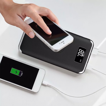 POWER BANK 10000MAH INCARCARE WIRELESS - NEGRU [7]