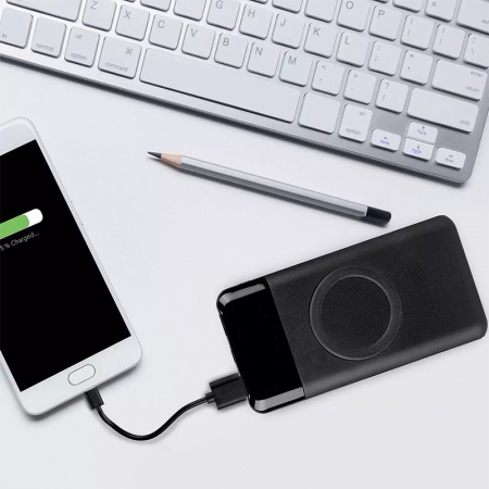 POWER BANK 10000MAH INCARCARE WIRELESS - NEGRU [9]