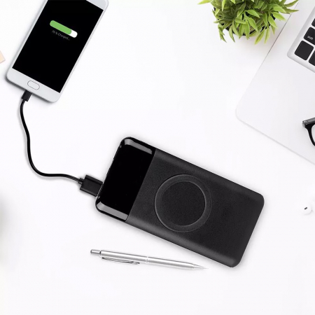 POWER BANK 10000MAH INCARCARE WIRELESS - NEGRU [8]