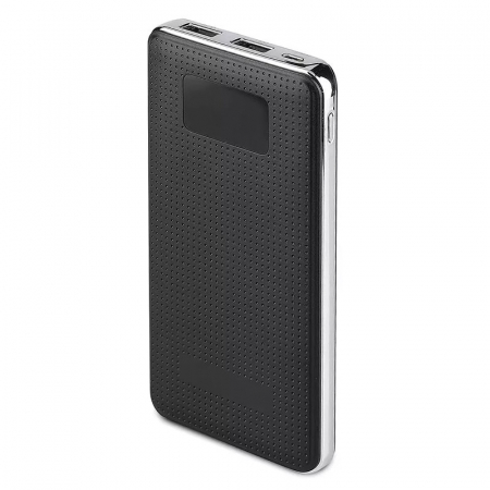 POWER BANK 10000MAH PIELE/CROM - NEGRU [1]