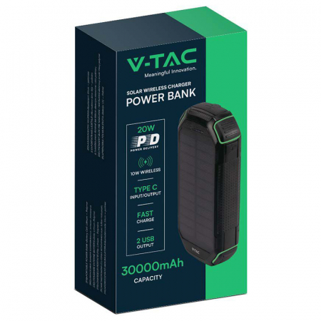 POWER BANK 30000MAH CU INCARCARE SOLARA [3]