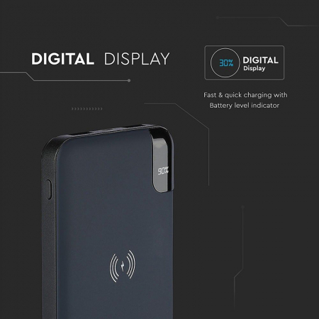 POWER BANK 8000MAH INCARCARE WIRELESS - ALBASTRU [15]