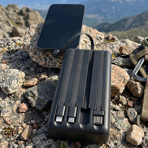 POWER BANK CU INCARCARE SOLARA 20000MAH - NEGRU [5]
