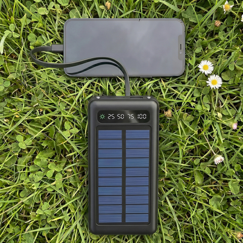 POWER BANK CU INCARCARE SOLARA 20000MAH - NEGRU [6]