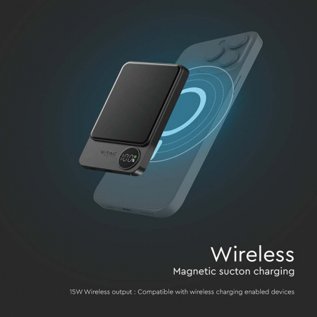 POWER BANK ULTRA SLIM 5000MAH WIRELESS FAST CHARGING [6]