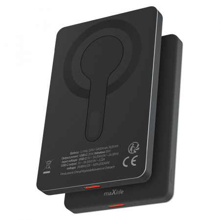 POWER BANK WIRELESS CU PRINDERE MAGNETICA 20W PD 5000MAH [3]