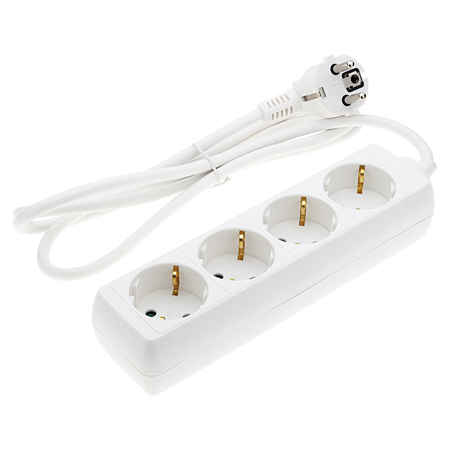 Prelungitoare/Role - PRELUNGITOR 4 CAI 1.5M(3G1MM) 16A ALB