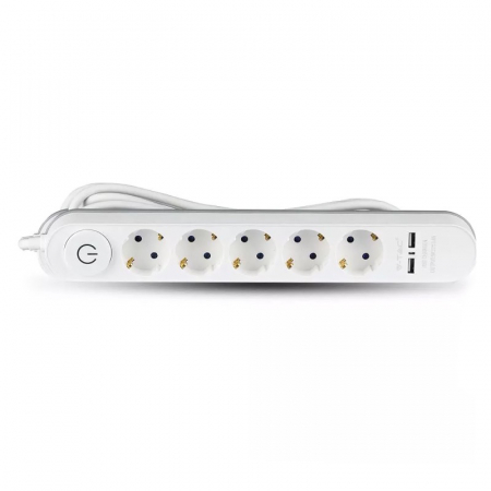 PRELUNGITOR 5 CAI CU INTRERUPATOR + 2USB 3M(3G1.5MM2) [3]