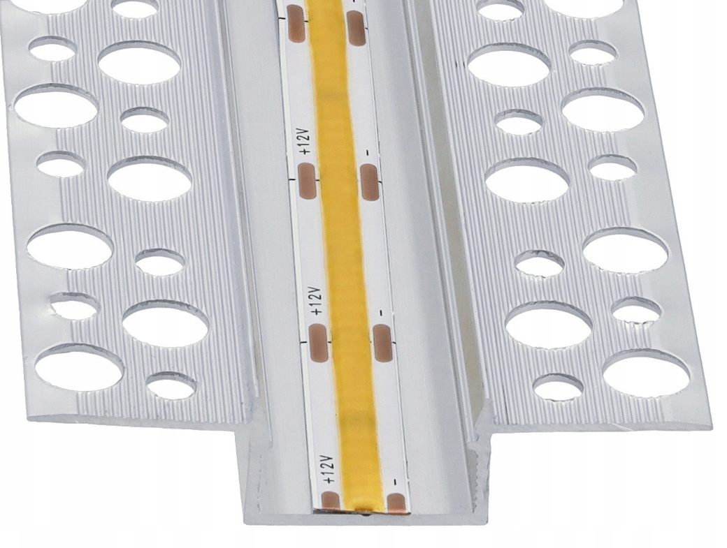 Profil banda led pentru rigips/tencuiala/sub decorativa, 20mm/2m, montaj incastrat [8]