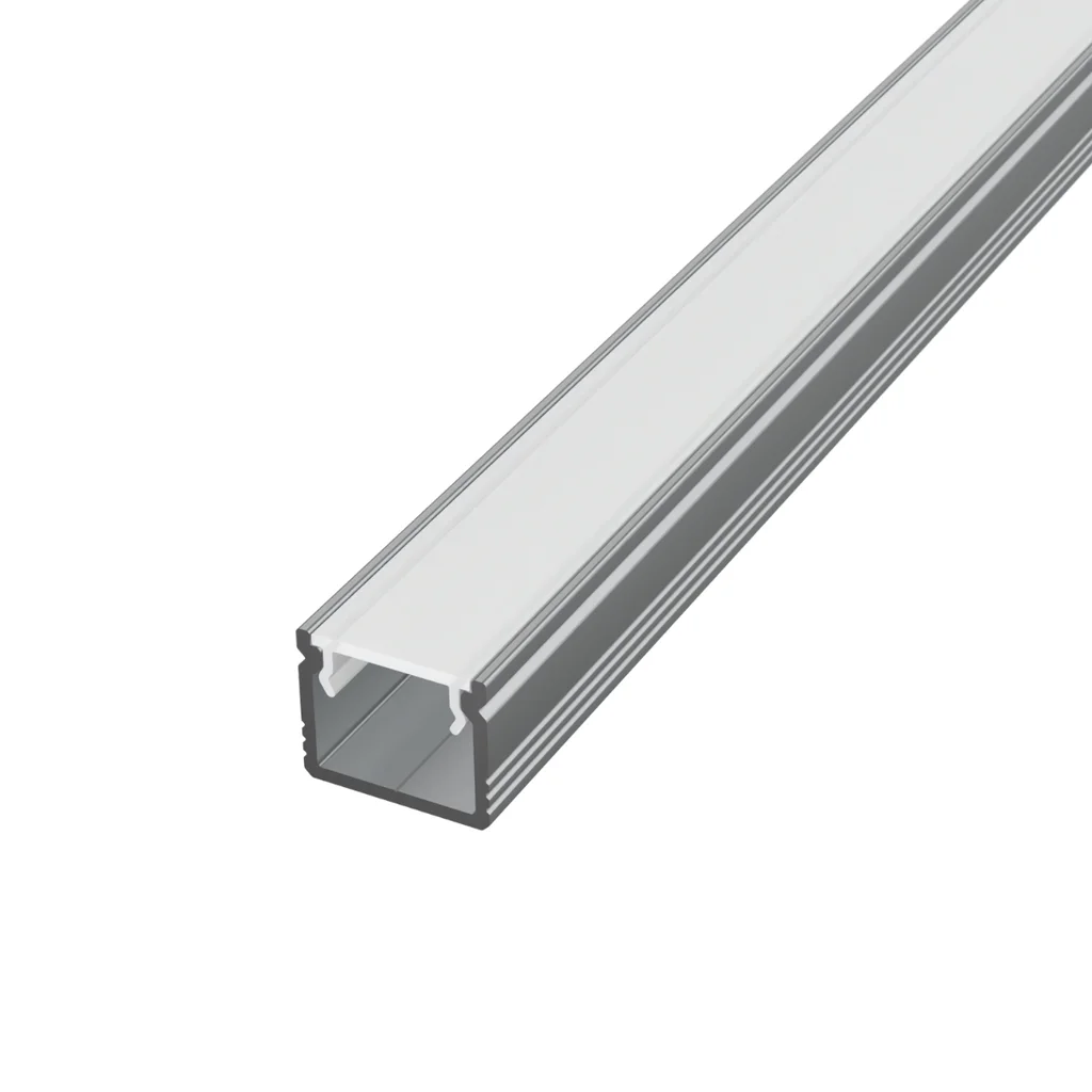 Profile Banda Led - Profil aluminiu slim aplicat 2 m pentru bandă LED, 12x10mm Capac mat