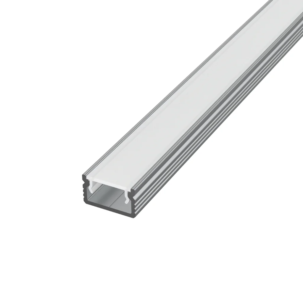 Profile Banda Led - Profil aluminiu aplicat 2 m pentru bandă LED, 12x7mm Capac mat