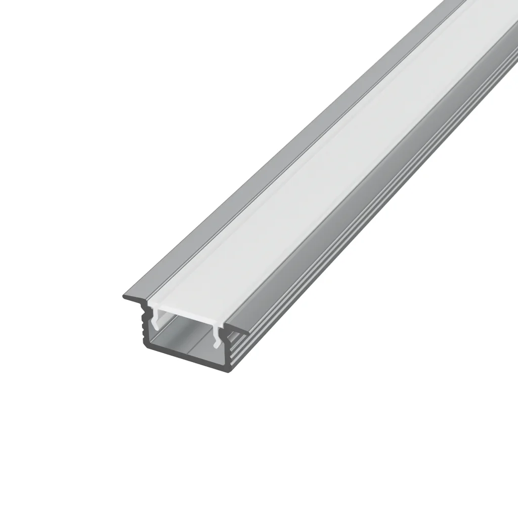 Profile Banda Led - Profil aluminiu cu urechi aplicat 2 m pentru bandă LED, 12x7mm Capac mat