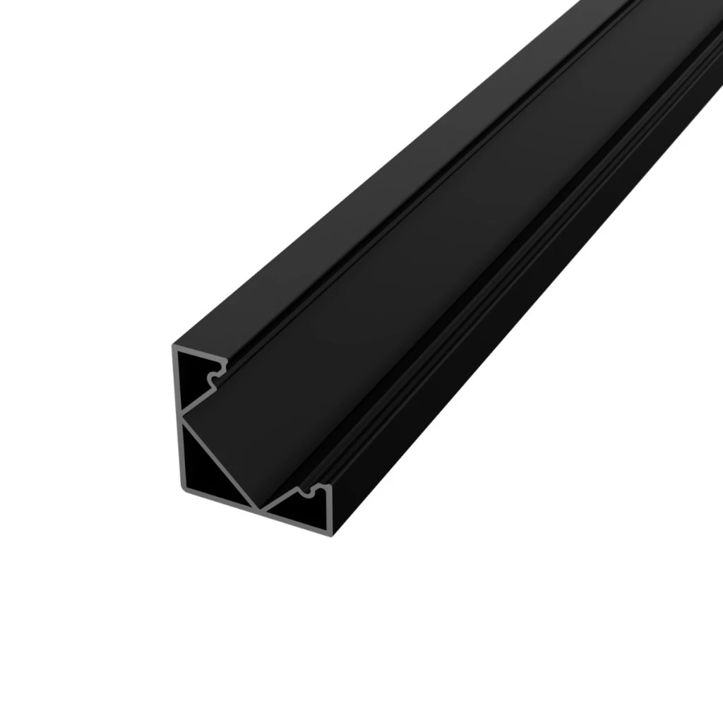 Profil Aluminiu de colț AURIU / CHAMPAGNE, aplicat pentru bandă LED  2m [6]