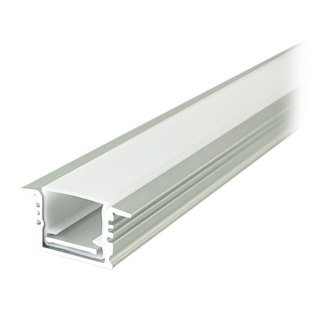 PROFIL ALUMINIU PENTRU BANDA LED 2M 17MM X 14MM - ARGINTIU [1]
