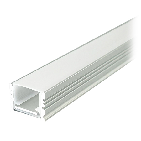 BANDA LED - PROFIL ALUMINIU PENTRU BANDA LED 2M 17MM X 14MM - ARGINTIU