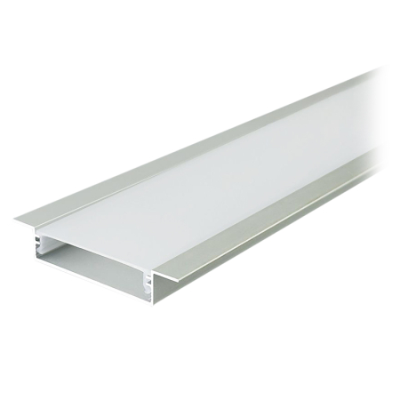 PROFIL ALUMINIU PENTRU BANDA LED 2M 40MM X 10MM - ARGINTIU [1]
