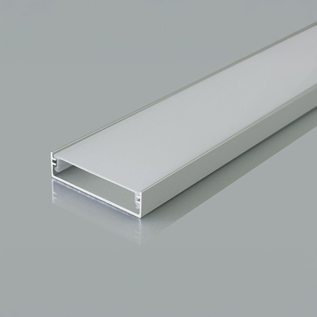 PROFIL ALUMINIU PENTRU BANDA LED 2M 40MM X 10MM - ARGINTIU [3]
