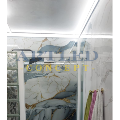 PROFIL ALUMINIU PENTRU BANDA LED 2M 50MM X 10MM - ARGINTIU [4]