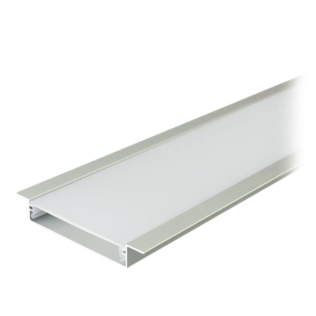 PROFIL ALUMINIU PENTRU BANDA LED 2M 50MM X 10MM - ARGINTIU [1]