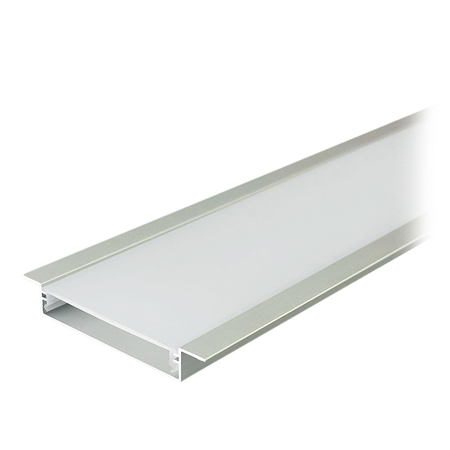 BANDA LED - PROFIL ALUMINIU PENTRU BANDA LED 2M 50MM X 10MM - ARGINTIU