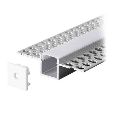 Profil banda led din aluminiu, ingust,  pentru rigips, incastrat, lungime 2 metri, V-TAC [1]
