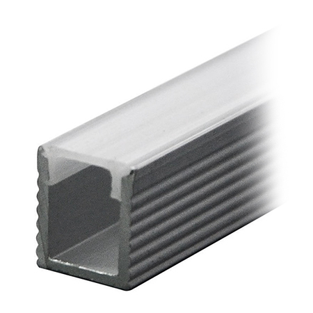 Profile Banda Led - Profil Aluminiu Aplicat pentru Bandă LED, 2m, 7.8mm x 9mm, corp argintiu, capac mat, V-TAC, SKU-2903