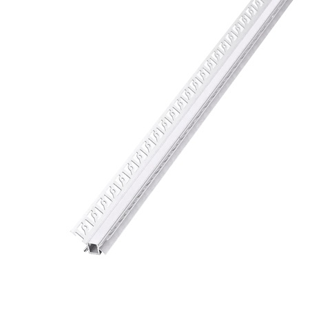 Profile Banda Led - Profil aluminiu pentru bandă LED îngust, pentru rigips, montaj colț interior, 2 metri, capac mat, corp argintiu, V-TAC, SKU-3362