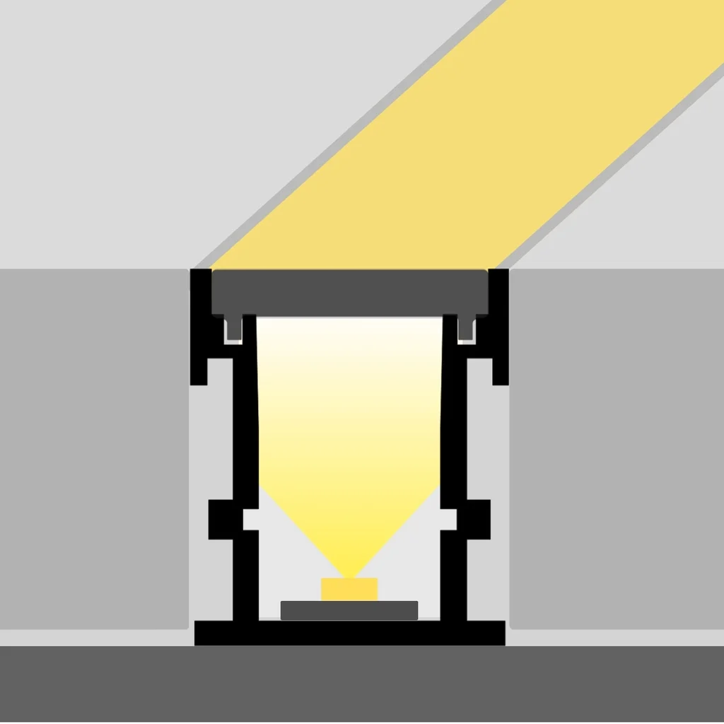 Profil LED aluminiu pardoseală 2m pentru bandă LED, rezistent trafic, 21.8mm x 25.8mm [3]