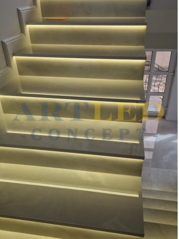 Profil LED aluminiu pentru trepte scări gresie 2metri [14]