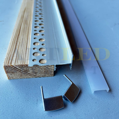 Profil LED aluminiu pentru trepte scări gresie 2metri [9]