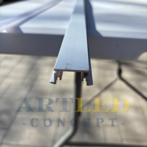 Profil LED aluminiu pardoseală 2m pentru bandă LED, rezistent trafic [6]