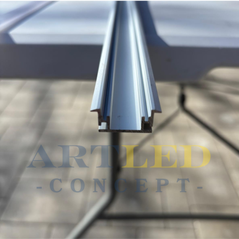 Profil LED aluminiu pardoseală 2m pentru bandă LED, rezistent trafic [5]