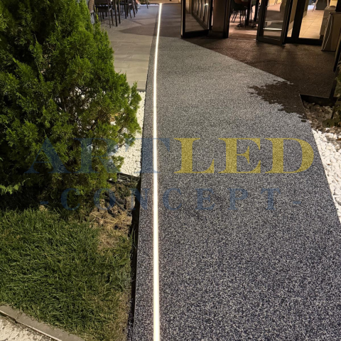 Profil LED încastrat pardoseală 2m aluminiu [2]