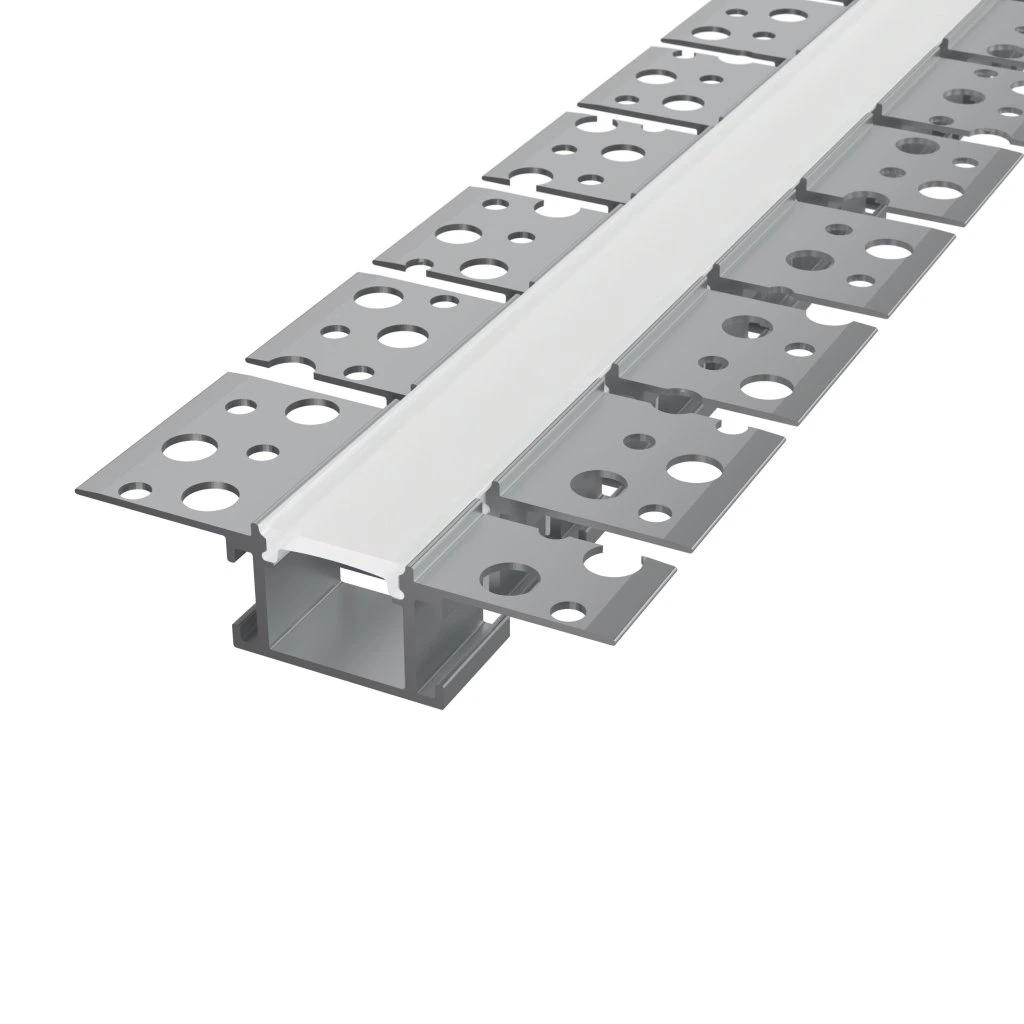 BANDA LED - Profil LED Incastrat Pentru Finisaj Glet, Flexibil, Lungime 2m