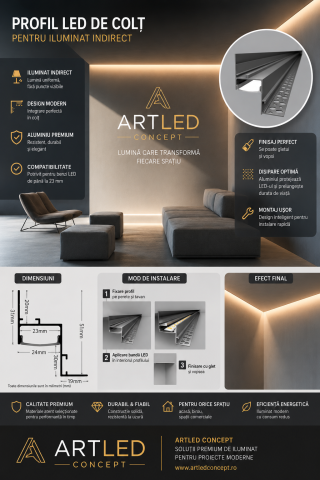 Profil led SHADOW GAP scafa 2 metri [4]