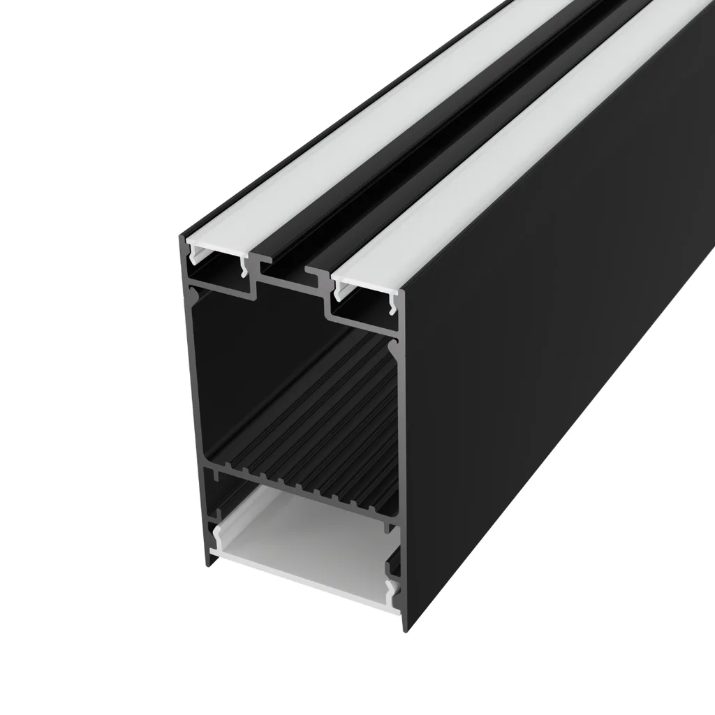 Profile Banda Led - Profil pentru banda led suspendat, lumina indirecta,  2 m din aluminiu