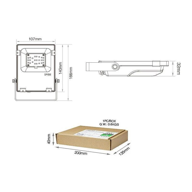 Proiector LED RGB+CCT 10W IP65 [5]