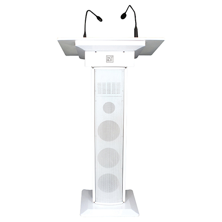 Import - PUPITRU CONFERINTA 60W + MICROFOANE CONFERINTA - ALB