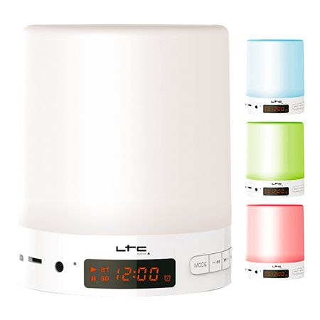 Radio / Playere / Boxe multimedia Bluetooth - RADIO CU ALARMA ILUMINAT LED RGB BLUETOOTH,FM,GSM