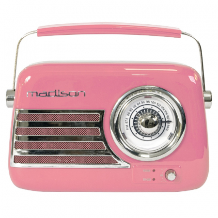 RADIO FM PORTABIL NOSTALGIA 15W CU FUNCTIE BLUETOOTH/AUX - ROZ [2]